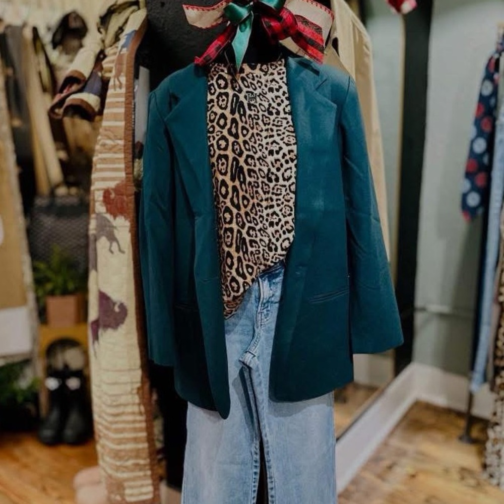 Vintage Deep Green Blazer